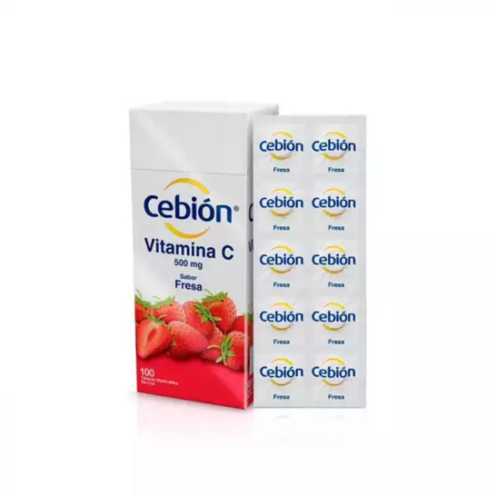 CEBION FRESA SOBRE X 10 TABLETAS